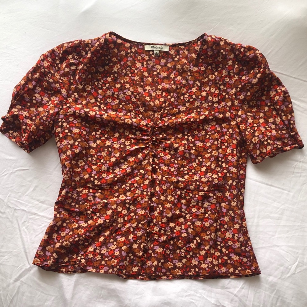 Madewell Floral Top